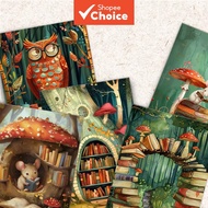 Retro 32pcs Planner Themed Postcards, Thick Cardstock, HD Print, Decorative Stickers, Collectible & 