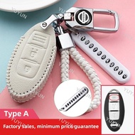 Yuyun Nissan Key Cover Nissan Keychain ALMERA LEAF 370Z GTR LIVINA KICKS E-POWER TERRA PATROL NAVARA