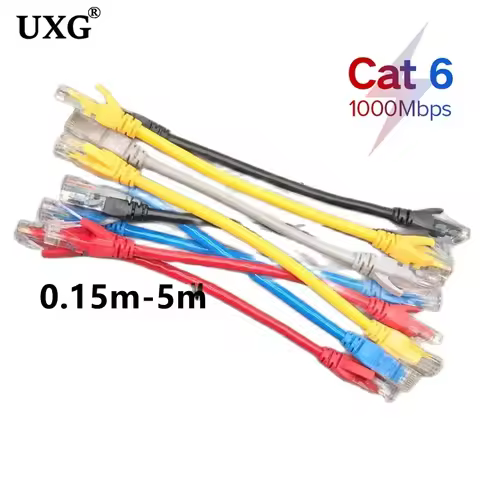 Short CAT6 RJ45 CAT 6 CAT6e UTP Ethernet Network Router Modem Cable Male to Male RJ45 Patch LAN cabl