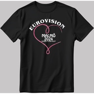 2025 Heart Eurovision Song Contest Malmö Whiteblack Men T C062