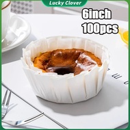 100Pcs Baking Pan Basque Cheesecake Oil Paper Disposable Cake Liner