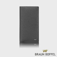 【BRAUN BUFFEL 德國小金牛】 台灣總代理 戰神-A 17卡長夾-黑色/BF518-631-BK