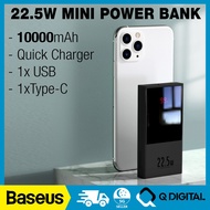 Baseus Super Mini 22.5W Fast Charging Powerbank Digital Display 10000mAh 20000mAh Quick Charge Powerbank Portable Charge