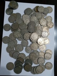 香港1960年至1975年大1元 英女皇，One Dollar,全部流通 品相 共100個 可郵寄或牛頭角地鐵站交收#英女王