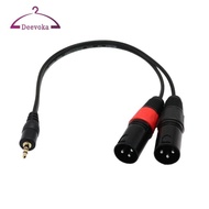 [deevoka] 1Ft 1/8'' 3.5mm Stereo Male Plug TRS Audio to