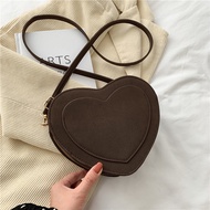 Korean Korean Female Bag Small Bag Female 2022 Trendy Korean Version All-Match Messenger Bag Shoulder Fashion Peach Heart Bag