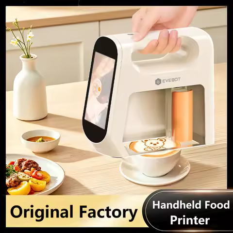 EVEBOT 5cm Print Head Smart Handheld Food Printer (Next-Gen with Visual Positioning) With a Built-in