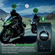 Q8 Motorcycle Wireless Helmet Bluetooth 6-Ways Mesh Intercom Headset for 6 Riders