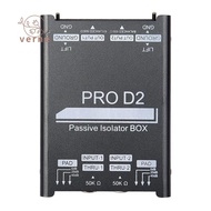 Audio Isolator Mixer Microphone Common Ground Filter Bass Guitar DI Box Instrument Sensor