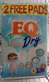 EQ Dry Large (9-14 kg) 32pcs + 2 pcs