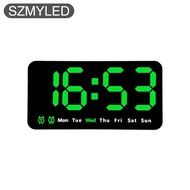 LED Digital Wall Clock Adjustable Brightness Large Display Digital Alarm Clock With Indoor Temperatu