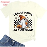 3D Printed Ghost Pumpkin T-Shirt For Men Fun Halloween Pattern Tees Summer Street Casual Short Sleev