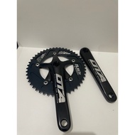 HITAM Crankset OTA Muscle Fixie 48T AL7005 - BCD 130, Arm 170mm - Black Alloy