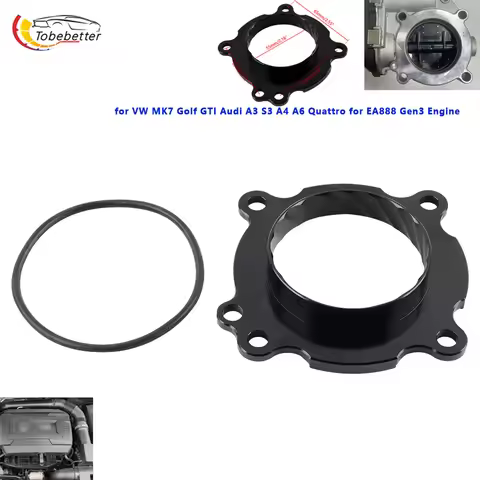 For VW mk gti Jetta Passat 2014-2018 Audi A4 A5 Q5 S3 3gen ea888 1.8t 2.0t Intake Throttle Body Spac