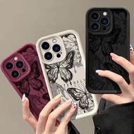 Black Flower Matte Phone Case For Infinix ITEL RS4 A70 80 90 P55 Smart 20 6 7 Note 40s TECNO Pova 6 