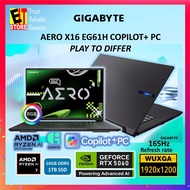 Gigabyte Laptop AERO X16 EG61H Copilot+ PC (Ryzen Al 7 350/16GB/1TB/RTX5060 8GB/16 IPS WUXGA 165HZ/R