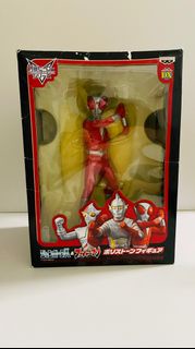 Banpresto 眼鏡廠 火焰超人 2004年 中古絕版 圓谷特攝系列 fireman火焰超人DX 玩偶公仔 盒高24