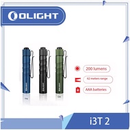 OLIGHT I3T 2 EOS Pocket EDC Flashlight, 200 Lumens Compact Bright Handheld Flash Lights, Dual-Output