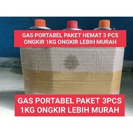 Portable Gas Economy Package contains 3 pcs Shipping 1kg cheaper portable stove gas cylinder Portabl