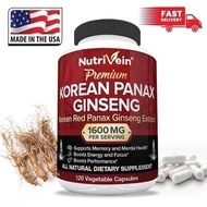 100% Original Products.120 Capsule.Pure Korean Red Ginseng Vegetables Supplement.High Strength Ginse
