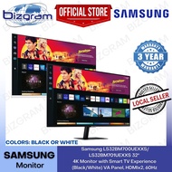 (NEW) Samsung LS32BM700UEXXS/LS32BM701UEXXS 32" 4K Monitor with Smart TV Experience (Black/White) VA Panel, HDMIx2, 60Hz
