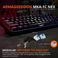 Armaggeddon Keyboard - MKA-1C Nex - Mechanical Gaming Keyboard - Black Clicky