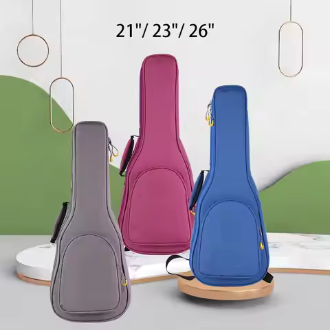 Ukulele Backpack Bass Guitar Case Oxford Cloth Guitar Storage Case Padded Guitar Case