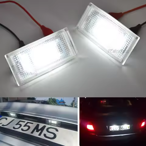 For BMW E46 2D LED License Plate Light BMW E46 M3 Plug and Play Car License Plate Number Illuminatio