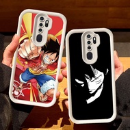 White Casing for OPPO Reno A37 A83 A9 F11 2F A39 A5 2020 2Z Pro S104 Anime Luffy