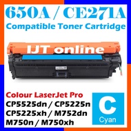 Cyan Compatible to HP 650A CE270A CE271A CE272A CE273A CP5525dn CP5225n CP5225xh M752dn M750n M750x 