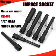MATA Shock Lock Eye Cover/8-14mm Extra Length 130mm (13cm) High Hardness 1/2 Hex Socket Head Adapter