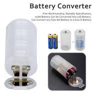 Battery 2A 2*AA Dual AA To D Size Adapter Converter Holder Switcher Convert Storage Case Casing 2x A
