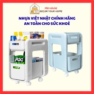 Multi-purpose sliding shelf with wheels Hokori Viet Nhat Plastic 5588