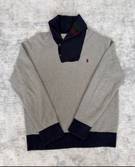 Polo Ralph Lauren 男裝深藍灰拼色外套-XL