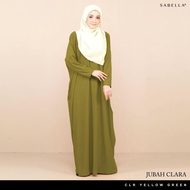 Clara Jubah Sabella - Yellow Green