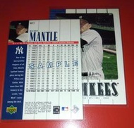 2000 Upper Deck Legends Sample #NY7- MICKEY MANTLE 一張