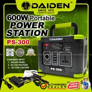 DAIDEN Japan Portable Power Station 600W Solar Generator (PS-300) *LIGHTHOUSE ENTERPRISE*