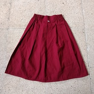 MERAH Preloved red elementary school short skirt REX 76