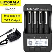 Liitokala เครื่องชาร์จแบตเตอรี่อัจฉริยะ18650 Lii-500 3.7V 18350 14500 18500 17500 21700 26650 1.2V AAA NiMH ที่ชาร์จแบตเตอรี่ลิเธียม LCD
