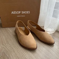 Aesop shoes手工麂皮低跟休閒鞋