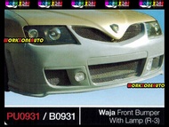 PU0931 Proton Waja PU Front Bumper With Lamp (R3) Body kit Bodykit