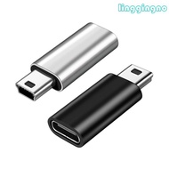 RR Mini USB to USB C Adapter USB C Female to Mini USB Male Adapter USB C Adapter 480Mbps Data Sync C