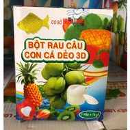 Hiep Long Jelly Powder, Box of 12 Packs of 12g, Crispy/Soft Jelly Powder for Fruit Jelly, Milk Tea J