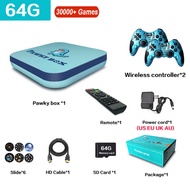 [50000 + เกม] คอนโซลเกมกล่อง Pawky สำหรับ TV HDMI พกพาได้2024 PSP บลูทูธ PS2 PS1วิดีโอเกม4K คอนโทรลเ