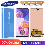 6.7'' Super AMOLED Display for Samsung Galaxy A90 5G A908 A908B A9080 Lcd Display Touch Screen Digit