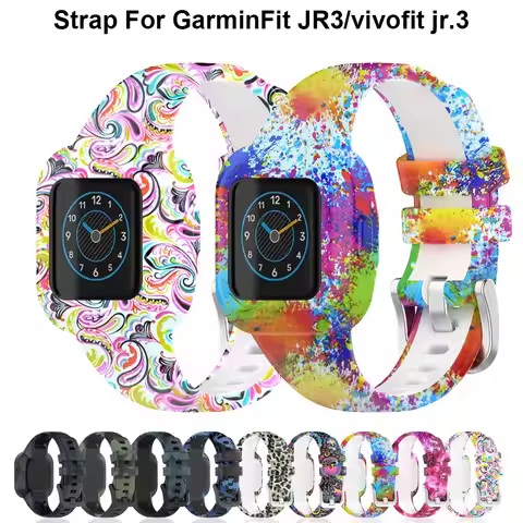 Silicone Watchband for Garmin Vivofit JR 3 Smart Watch Strap Wristband Replacement Bracelet For Garm