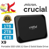 CRUCIAL EXT SSD X8 / X9 USB 3.2 GEN 2 PORTABLE EXTERNAL SOLID STATE DRIVE WITH 1050MB/S SEQUENTIAL R