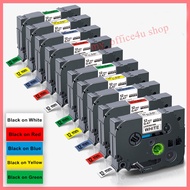 10pcs Compatible Brother Label Tape 9mm 12mm 18mm 24mm Laminated Tape TZE 231 131 431 531 for PT-H11