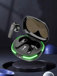 G24藍牙耳機支援低延遲遊戲,智慧觸控,8d音效和炫酷呼吸燈效果 - 黑色