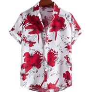 Floral Polo Beach Outfit For Men,,